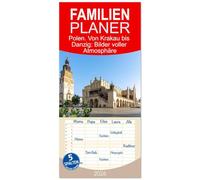 Familienplaner 2026 - Polen. Von Krakau bis Danzig: Bilder voller Atmosphäre mit 5 Spalten (Wandkalender, 21 x 45 cm) CALVENDO: Zwölf ausgewählte ... und voller architektonischer Vielfalt.