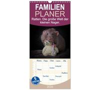 Familienplaner 2026 - Ratten. Die große Welt der kleinen Nager mit 5 Spalten (Wandkalender, 21 x 45 cm) CALVENDO: Ein außergewöhnlicher Tierkalender, ... Nagetiere in Ihrer niedlichsten Form zeigt.