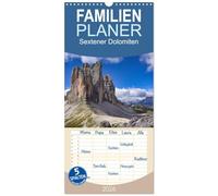 Familienplaner 2026 - Sextener Dolomiten mit 5 Spalten (Wandkalender, 21 x 45 cm) CALVENDO: Grandiose Welt der Sextener Dolomiten