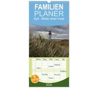 Familienplaner 2026 - Sylt - Bilder einer Insel mit 5 Spalten (Wandkalender, 21 x 45 cm) CALVENDO: Sylt, die faszinierende deutsche Insel in der Nordsee.