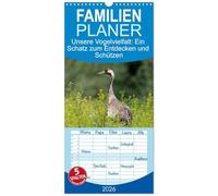 Familienplaner 2026 - Unsere Vogelvielfalt: Ein Schatz zum Entdecken und Schützen mit 5 Spalten (Wandkalender, 21 x 45 cm) CALVENDO: Der Wildlife & ... Vogelarten von Wiese, Wald und Meer.