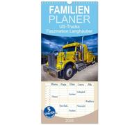 Familienplaner 2026 - US-Trucks. Faszination Langhauber mit 5 Spalten (Wandkalender, 21 x 45 cm) CALVENDO: Die faszinierenden LKW-Giganten der US-Highways