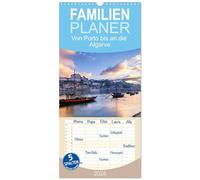 Familienplaner 2026 - Von Porto bis an die Algarve mit 5 Spalten (Wandkalender, 21 x 45 cm) CALVENDO: Fotohighlights zwischen Porto und der Algarve