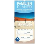 Familienplaner 2027 - Namibia - Ein Paradies auf Erden. mit 5 Spalten (Wandkalender, 21 x 45 cm) CALVENDO: Der Weg ist das Ziel.