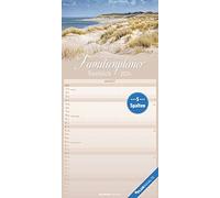Familienplaner Seeblick 2024 - Familien-Timer 22x45 cm - mit Ferienterminen - 5 Spalten - Wand-Planer - mit vielen Zusatzinformationen - Alpha Edition