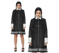 Famille Addams Wednesday Déguisement Femmes Officiel Costume Halloween UK