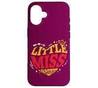 Famille Adoption Foster Care Citation drôle Little Miss Adopted Coque pour iPhone 16
