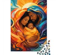 Famille Amour Chaleur Puzzle, 1000 Pièces Jeu D'intérieur Adulte | 52x38cm Carton, Exercice Mental, Assemblage Facile, Amateurs De Puzzles, Réduction Du Stress