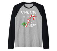 Famille Assortie à Noël de Candy Cane Crew Manche Raglan