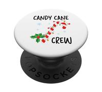 Famille Assortie à Noël de Candy Cane Crew PopSockets PopGrip Adhésif