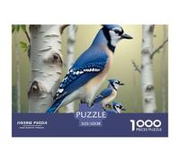 Famille Blue Jay Matériau Cartonné De Qualité Jeu De Puzzle Classique, Parfait pour Le Partage Familial Et Le Divertissement Intérieur 52x38cm/1000pcs