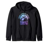 Famille Camping Voyage Faire des Souvenirs Camper Groupe Assorti Sweat à Capuche