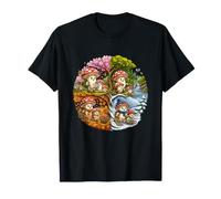 Famille Champignon Quatre Saisons Forêt Nature T-Shirt