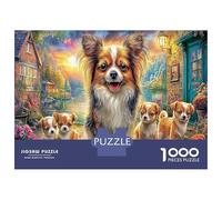 Famille Chihuahua 1000 Pièces Puzzle Familialchat Van Gogh Style pour Adultes Jeu D'Intelligence Premium avec Défis Paysagedes QuatreSaisons 70x50cm/1000pcs