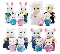 Famille d'animaux de la forêt 1_12 Accessoires pour maison de poupée Mini_yythk Panda couple