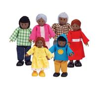 Famille De 6 Poupées En Bois Pour Maison De Poupée, Hape