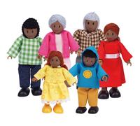 Famille De 6 Poupées En Bois Pour Maison De Poupée, Hape