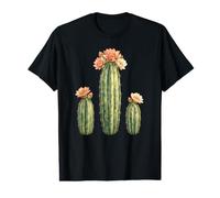 Famille de Cactus en Fleurs - Jardin botanique Succulent T-Shirt Graphique avec Valeur