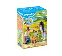 Playmobil Country 71309 Famille de chats avec femme et enfant