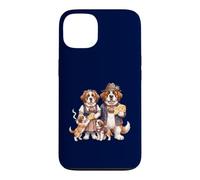 Famille de Chiens Bernard Mignons drôles de Suisse Coque pour iPhone 13