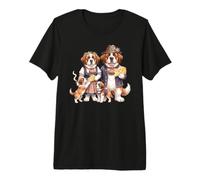 Famille de Chiens Bernard Mignons drôles de Suisse T-Shirt Haut de Gamme