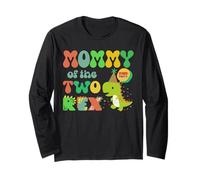 Famille de Dinosaures d'anniversaire « Mommy of The Two Rex » Assortie Manche Longue