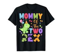 Famille de Dinosaures d'anniversaire « Mommy of The Two Rex » Assortie T-Shirt