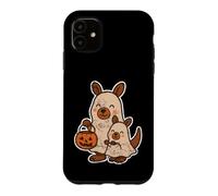 Famille de fantômes Kangourou avec Seau à Citrouille Coque pour iPhone 11
