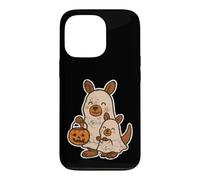 Famille de fantômes Kangourou avec Seau à Citrouille Coque pour iPhone 13 Pro