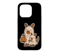 Famille de fantômes Kangourou avec Seau à Citrouille Coque pour iPhone 15 Pro