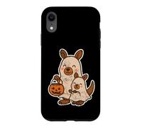 Famille de fantômes Kangourou avec Seau à Citrouille Coque pour iPhone XR