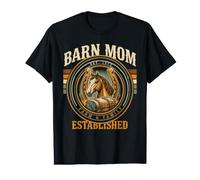 Famille de Ferme équestre établie Barn Mom T-Shirt Graphique avec Valeur