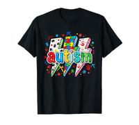 Famille de l'escouade de Soutien à l'Autisme Lightning Bolt Puzzle T-Shirt