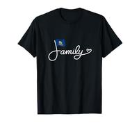 Famille de l'Idaho - Art de Mot Patrimoine du Drapeau de l'Idahoan T-Shirt