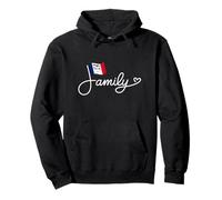Famille de l'Iowa - Art de Mot Patrimoine du Drapeau de l'Iowan Sweat à Capuche
