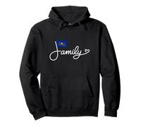 Famille de Pennsylvanie - Art de Mot Patrimoine du Drapeau de Pennsylvanie Sweat à Capuche
