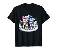 Famille de Pingouins Mignons Aventure hivernale Arctique T-Shirt