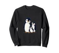 Famille de Pingouins Mignons - Style fileté Sweatshirt