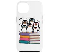 Famille de Pingouins sur des Livres avec Lunettes de Soleil Coque pour iPhone 13
