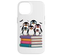 Famille de Pingouins sur des Livres avec Lunettes de Soleil Coque pour iPhone 14
