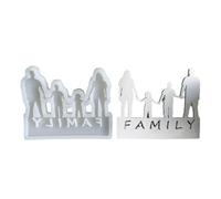 Famille de quatre moules en silicone pour la fabrication de photophores, décorations de gypse, fournitures de fabrication