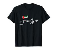Famille des Émirats Arabes Unis - Art de Mot Patrimoine du Drapeau des Émirats Arabes Unis T-Shirt