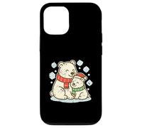Famille d'ours Polaires avec écharpes Coque pour iPhone 12/12 Pro
