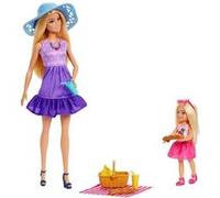 -Famille Et Amis- Pique-Nique-Coffret 2 Poupées - 3 ans+- JBF43 Multicolore G