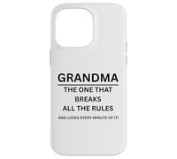 Famille Grandma The Person That Breaks All The Rules Coque pour iPhone 14 Pro Max