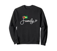 Famille Guyane - Art Word Art du Patrimoine du Drapeau guyanais Sweatshirt