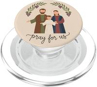 Famille Joseph Marie Jésus Catholique Pray for Us PopSockets PopGrip pour MagSafe