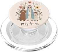 Famille Marie Joseph Enfant Jésus Priez pour Nous Catholique PopSockets PopGrip pour MagSafe