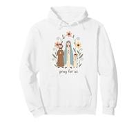 Famille Marie Joseph Enfant Jésus Priez pour Nous Catholique Sweat à Capuche