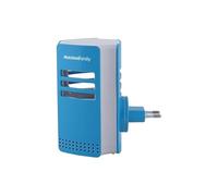 Famille Melchioni | CAGE Moustiquaire électrique électrique UV LED d’intérieur, ventilateur silencieux, prise pivotante, couverture de 20m², avec bac de récupération facile à nettoyer, 2W, 220-240V